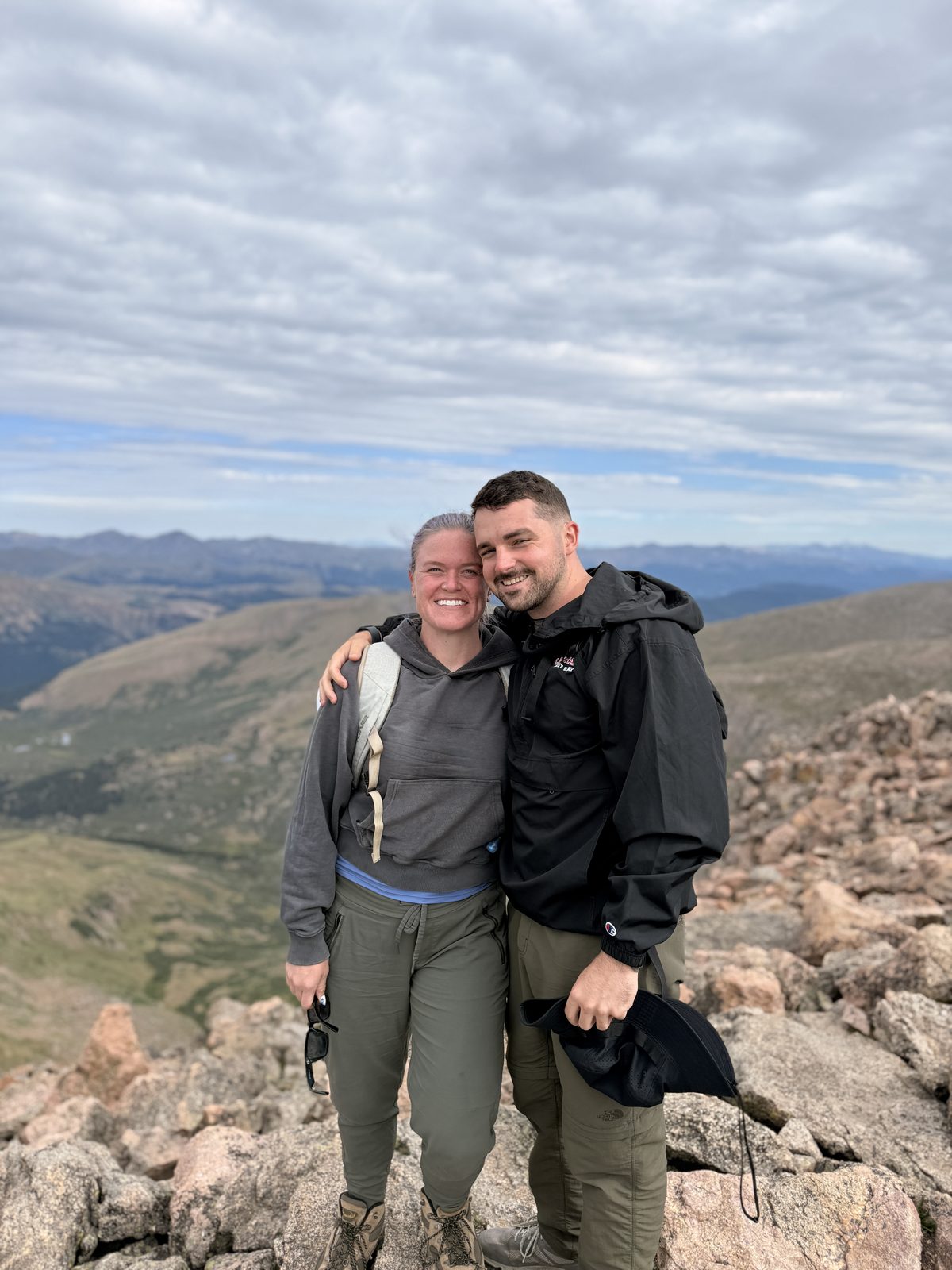 Maria and Avery in the Colorado mountains