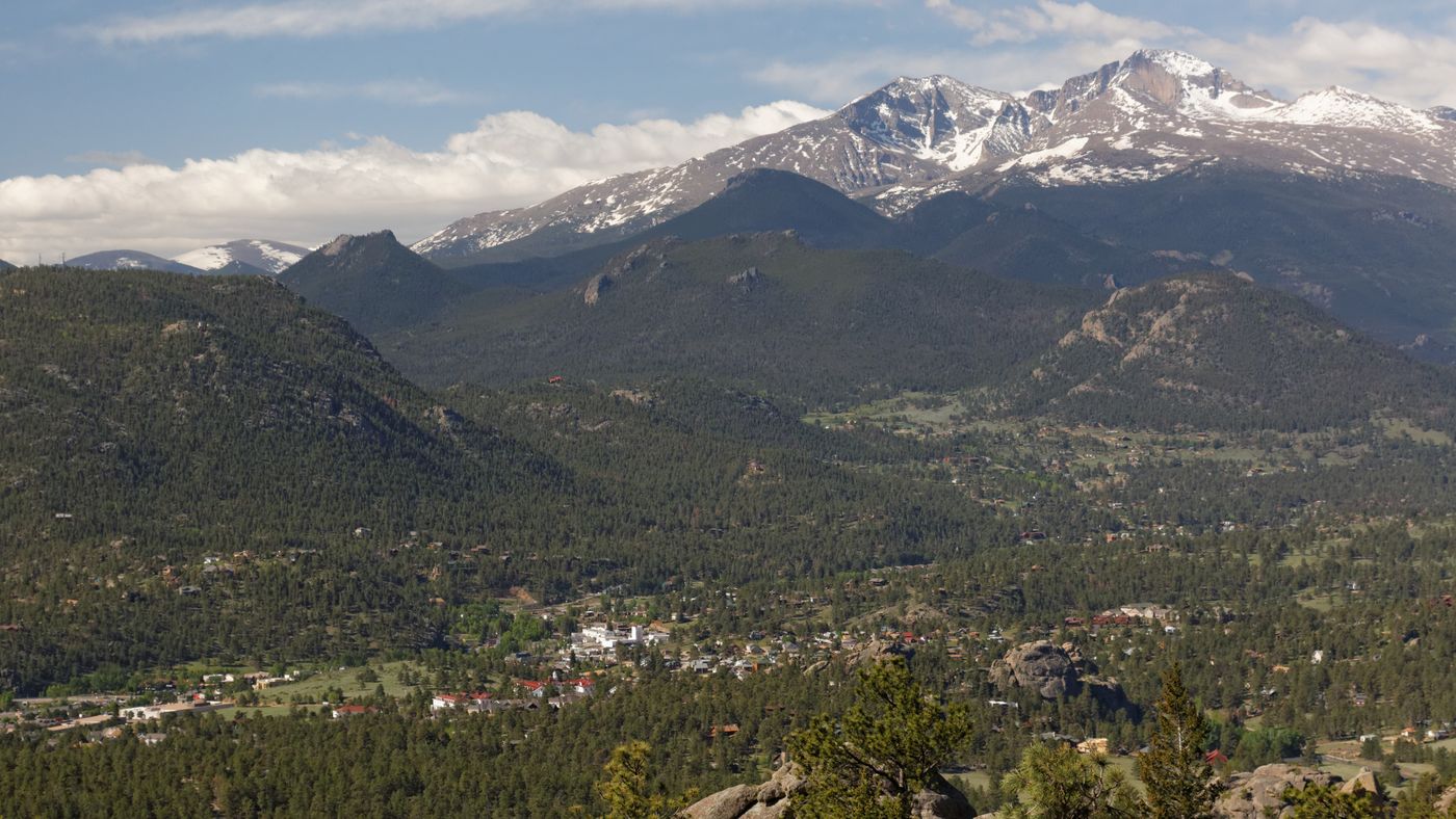 Estes Park below Longs Peak